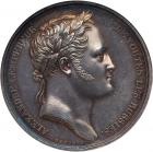 Medal. Silver. 40 mm. By B. Andrieu. On the Visit of Emperor Alexander I to Paris, 1814