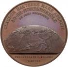 Medal. Bronze. 58 mm. By A. Lindberg. Passage of the NordenskiÃ¶ld Vega Expedition through the Bering Strait, 1879.