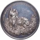 Medal. Silver. 81 mm. By P. Stadnitsky. Death of Alexander III, 1894. - 2