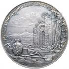 Medal. Silver. 62 mm. By A. Vasyutinsky. On the 50th Anniversary of the Imperial Russian Archaeological Society, 1896.