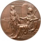 Medal. Bronze. 64 mm. By A. Vasyutinsky. Centennial of the Ministry of War, 1902. - 2