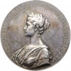 Medal. Silver. 73 mm. By A. Griliches, Jr. Centennial of the Life Guard Uhlan of her Imperial Majesty, Sovereign Empress Alexand