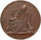 Medal. Bronze. 64 mm. Unsigned, by A. Vasyutinsky. Centennial of the Finnish Leibgarder Regiment, 1906. - 2