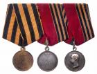 Mounted Group of 3 Award Medals