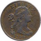 1796 S-104 R3 Draped Bust LIHERTY Error. PCGS AU53