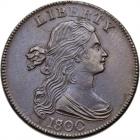 1800/798 S-191 R3 Overdate 800 over 798, Style I Hair. PCGS UNC