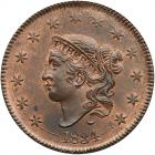 1834 N-5 R5 Large 8 & Stars, Med Ltrs. PCGS MS65