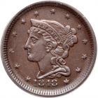 1848 Small Date Fantasy Cent, Breen-1901, Rarity-7-. PCGS AU55