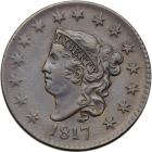 1817 N-16 R1 15-Star Obverse. PCGS AU53