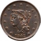 1842 N-4 R2 Large Date. PCGS MS65