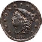 1835 N-2 R3 Head of 1834, Small 8 & Stars PCGS graded MS64 Brown. PCGS MS64