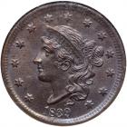 1839 Coronet Head Cent. PCGS MS65