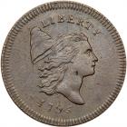 1795 C-5b R4 No Pole, Thick Planchet. PCGS AU55