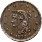 1842 N-3 R3 Large Date. PCGS MS63