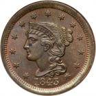 1843 N-6 R1 Mature Head, Repunched 18. NGC MS64