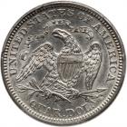 1873 Liberty Seated 25C. No Arrows. Closed 3 PCGS AU58 - 2