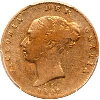 Great Britain. Â½ Sovereign, 1848 PCGS VF30