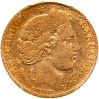 France. 10 Francs, 1851-A PCGS VF35