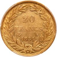 France. 20 Francs,1831-A (Paris) PCGS AU53 - 2