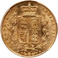 Great Britain. Sovereign,1852 PCGS MS63 - 2