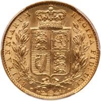 Great Britain. Sovereign,1856 PCGS MS61 - 2