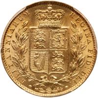 Great Britain. Sovereign,1856 PCGS MS62 - 2