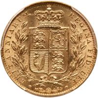 Great Britain. Sovereign,1855 PCGS MS62 - 2