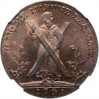 Scotland - Lothian. Halfpenny, 1791 NGC MS66 RB