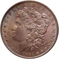 1884-O Morgan $1 PCGS MS65