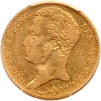 Netherlands. 10 Gulden, 1824-B (Brussels) PCGS EF40