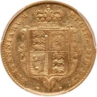 Great Britain. Â½ Sovereign, 1850 PCGS AU53 - 2