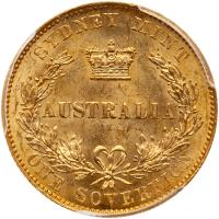 Australia. Sovereign, 1855 (Sydney) PCGS MS62 - 2