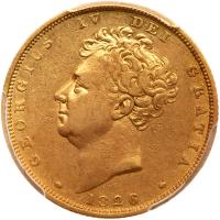 Great Britain. Sovereign,1826 PCGS AU50