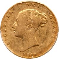 Great Britain. Â½ Sovereign,1846 PCGS VF30