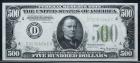 1934, $500 Federal Reserve Note