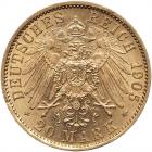 German States: Prussia. 20 Marks, 1905-A Brilliant Unc - 2