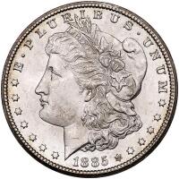 A Lot of PCGS Graded CC Mint Morgan Silver Dollars