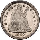 1859 Liberty Seated 10C PCGS PF66 CAM