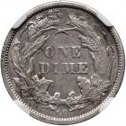 1872-CC Liberty Seated 10C NGC AU55 - 2