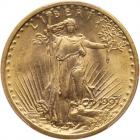 1907 $20 St. Gaudens. Flat Relief PCGS MS65