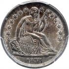 1838 Liberty Seated 10C. Lg Stars PCGS MS65