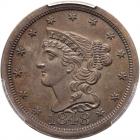 1848 First Restrike Breen 1-B R5+ PCGS graded Proof-64 Brown