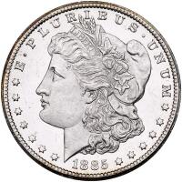 1885-CC Morgan $1 PCGS MS63 PL