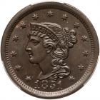 1851 N-14 R2 PCGS graded MS64 Brown, CAC Approved