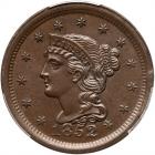 1852 N-6 R2 PCGS graded MS63 Brown, CAC Approved