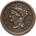 1857 N-5 R5- Small Date PCGS graded Proof-62 Brown