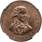 1790 Gt. Brit. Halfpenny Middlesex D&H-367A NGC graded MS66 Red & Brown