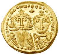 Heraclius. Gold Solidus (4.22 g), 610-641 Superb EF