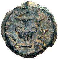 Judaea, The Jewish War. Ã Prutah (2.38 g), 66-70 CE Choice VF