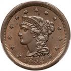 1852 N-11 R1 PCGS graded MS64 Brown, CAC Approved